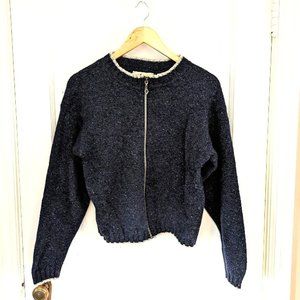 Vintage Eddie Bauer Women's Zip-up Cardigan Sweater - Size Medium
